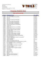 Preisliste Telwin 2012 excel - v-tools