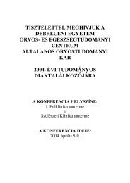 ProgramfÃ¼zet (PDF) - DE OEC TudomÃ¡nyos DiÃ¡kkÃ¶ri TanÃ¡cs