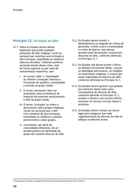 PrincÃ­pios de Camden sobre Liberdade de ExpressÃ£o e ... - Article 19