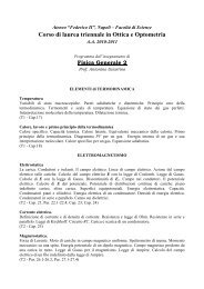 Fisica Generale 2 - Dipartimento di Fisica