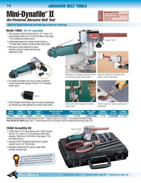 abrasive belt tools