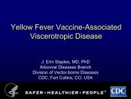 Yellow Fever Vaccine-Associated Viscerotropic Disease