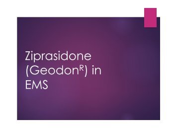 (Geodon) in EMS - Gathering of Eagles