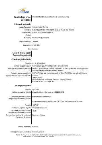 cv prof botez doc gr t popa