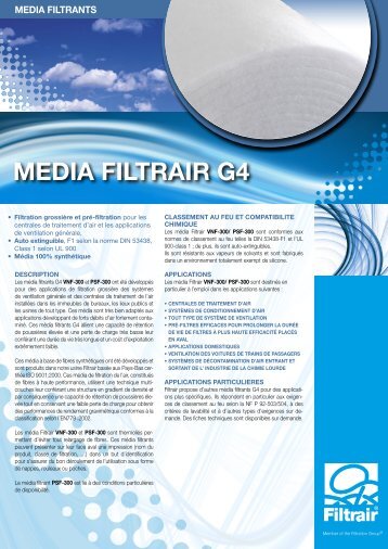 HVAC G4 Media - Filtrair BV