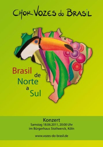 Programm Jahreskonzert 2011 - Vozes do  Brasil