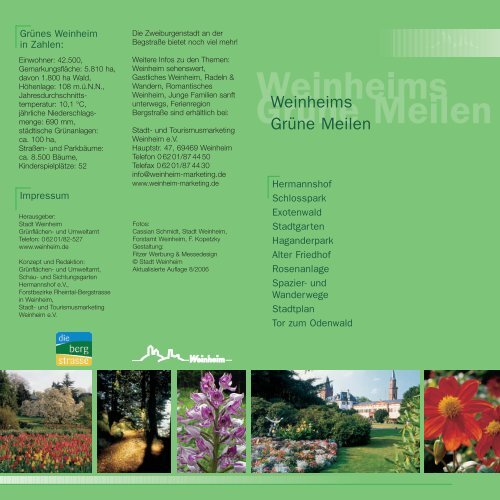 Weinheims Grune Meilen Stadt Weinheim
