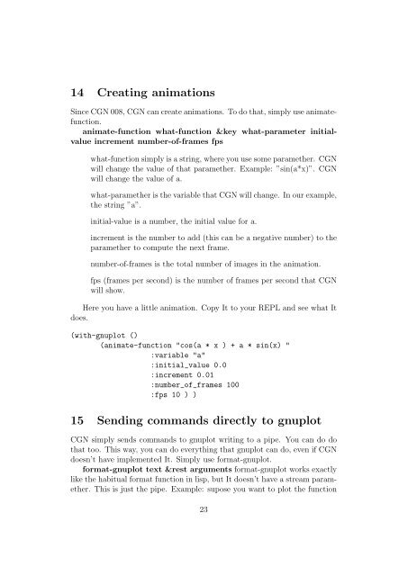 CGN User Manual - Common Lisp.net