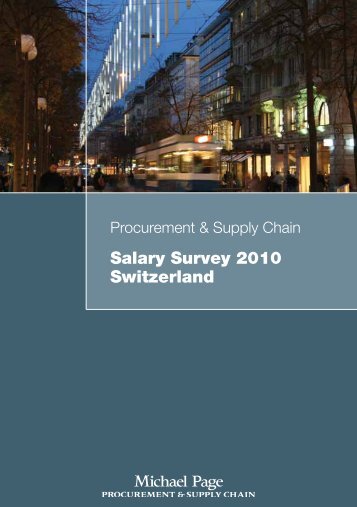Salary Survey 2010  Switzerland - Michael Page