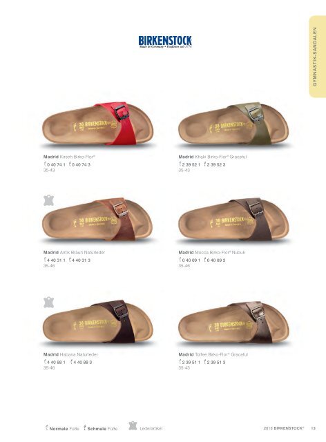 Birkenstock Katalog 2013