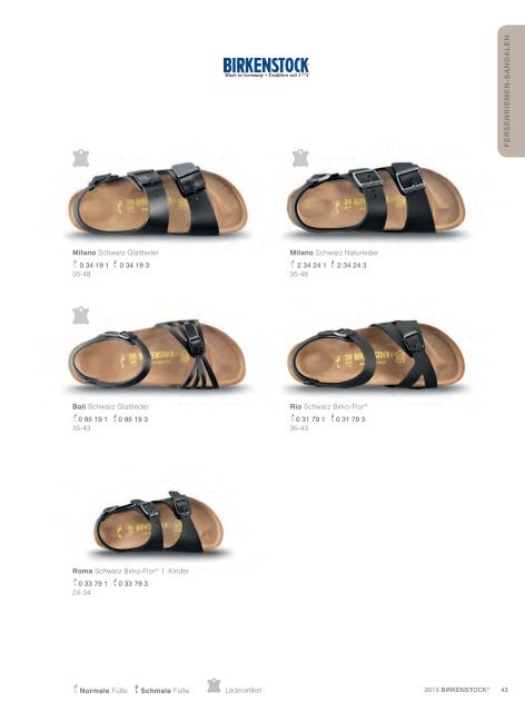 Birkenstock Katalog 2013