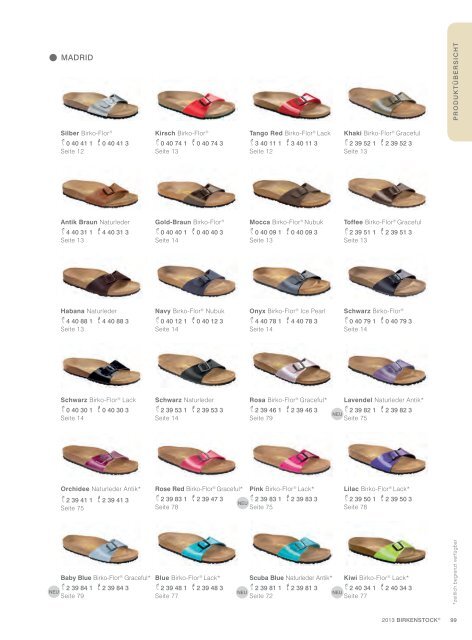 Birkenstock Katalog 2013