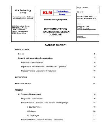 Engineering Design Guidelines Klm | separator vessel selection and sizing engineering design Engineering Design Guidelines Klm | separator vessel selection and sizing engineering design