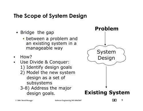 Design Goals & System Decomposition
