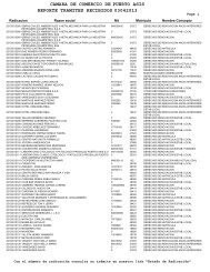 camara de comercio de reporte tramites recibidos 03042013 puerto ...