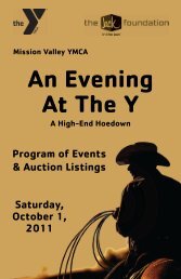 An Evening At The Y - Mission Valley YMCA