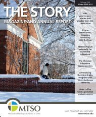 magazine and annual report - Methodist Theological School in Ohio