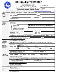 BUILDING PERMIT - Bensalem Township