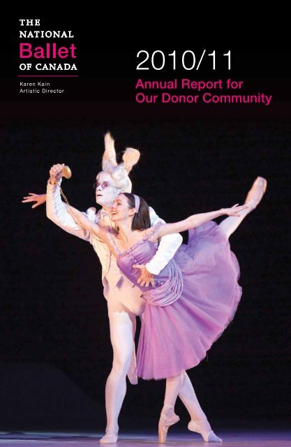 Annual Report for Our Donor Community - The National Ballet of ...