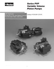 Series PVP Variable Volume Piston Pumps