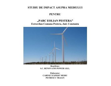 parc eolian pestera - Petrescu Traian - Expert Mediu