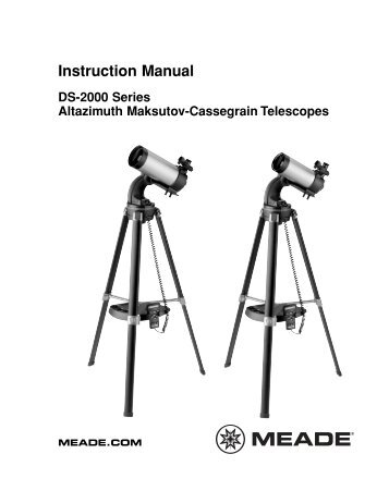 DS-2000MAK Generation II Maksutov-Cassegrain Telesopes - Meade