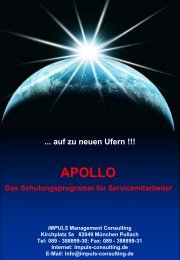 Apollo Servicemitarbeiter Training - Impuls-consulting.de