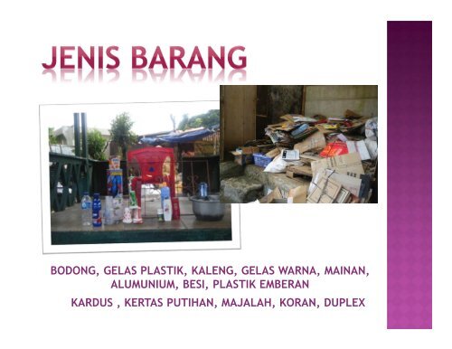 Tentang Bank Sampah "Darling" - P2KP