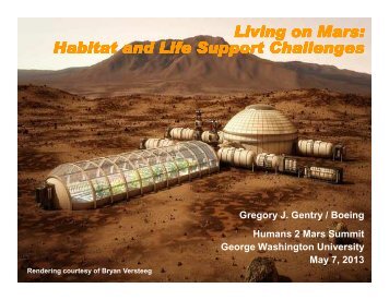 Living on Mars: Habitat and Life Support Challenges Living on Mars ...