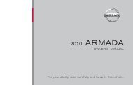 2010 Nissan Armada Owner's Manual