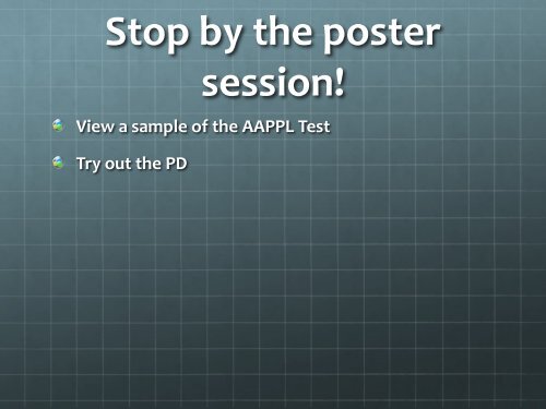 Using AAPPL in Your STARTALK Program