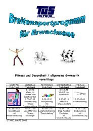 Fitness und Gesundheit / allgemeine Gymnastik vormittags