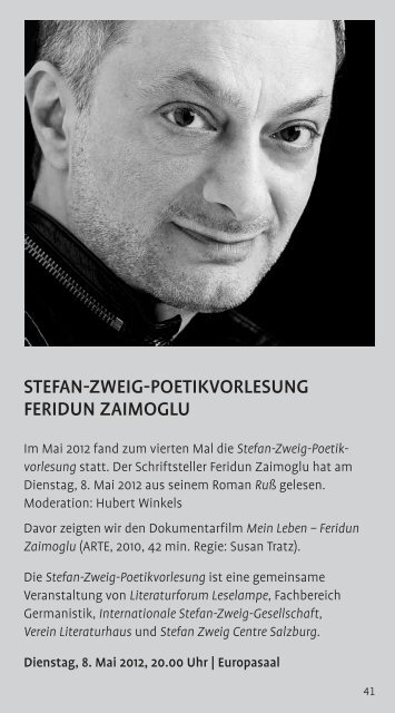 Untergang eines Herzens - Stefan Zweig Centre Salzburg