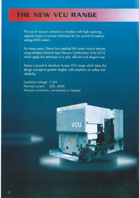 MV Motor Controlgear (VCU) - Tamco Switchgear