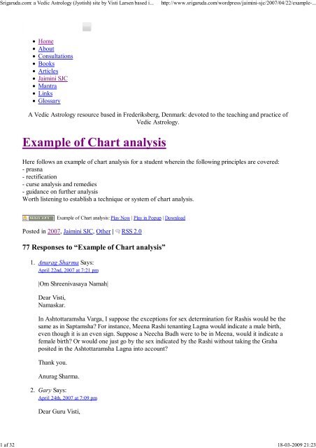 Saptamsa Chart Reading