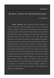 Is there a future for Social Democracy?