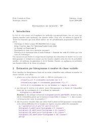 Estimation de densitÃ© - TP 1 Introduction 2 Estimation par ... - ENPC