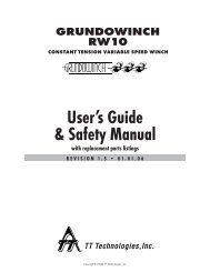 Grundowinch Manual (PDF 2.7MB) - TT Technologies Inc.