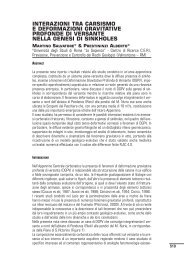 interazioni tra carsismo e deformazioni gravitative profonde di ... - Ispra