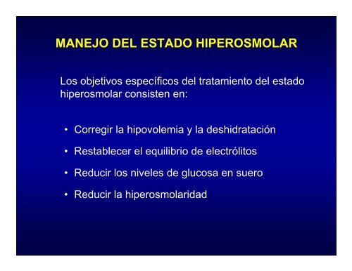 MANEJO DEL ESTADO HIPEROSMOLAR - Reeme.arizona.edu