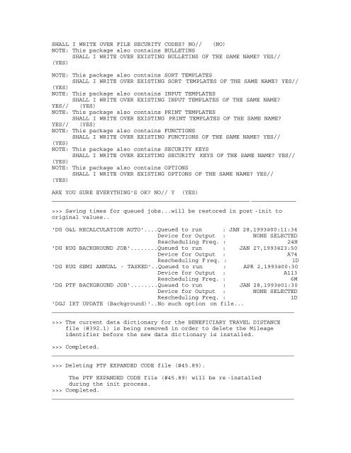 Patient Information Management System (PIMS) V. 5.3 Installation ...