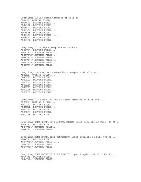 Patient Information Management System (PIMS) V. 5.3 Installation ...