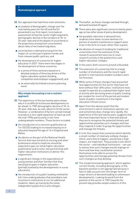 The future size and shape of HE - Universities UK