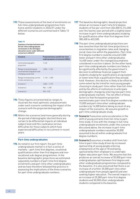 The future size and shape of HE - Universities UK