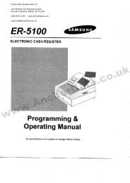 FREE Samsung ER-5100/15/40 Cash Register User Manual