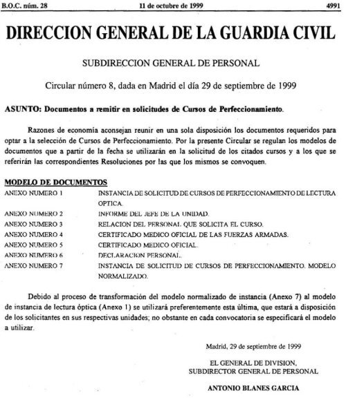 DIRECCION GENERAL DE LA GUARDIA CIVIL