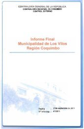 Informe Final Municipalidad de Los Vilos egiÃ³n Coquimbo