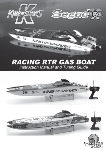 Manual - Atomik RC King Of Shaves Gas Boat - HRC Distribution