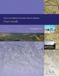 SLO Model User Guide - the City of San Luis Obispo
