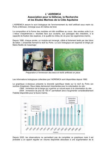 adremca - Observatoire de la côte aquitaine - Conseil Régional d ...